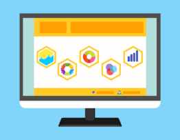 Free statistic survey website vector