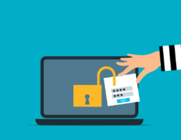 Free attack unsecured laptop vector