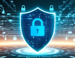 Free ai generated cybersecurity digital shield illustration