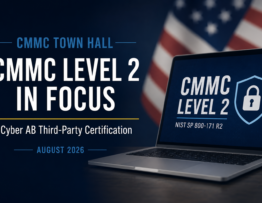 CMMC Town Hall graphic highlighting CMMC Level 2