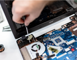 computer being repaired